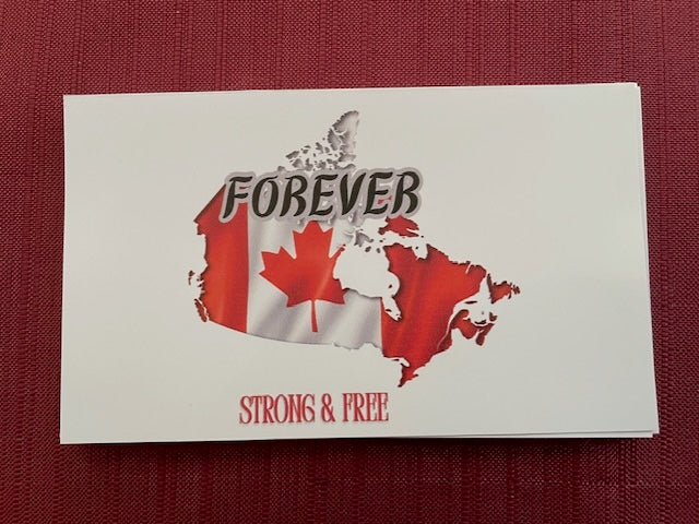 Canada Strong And Free Sticker