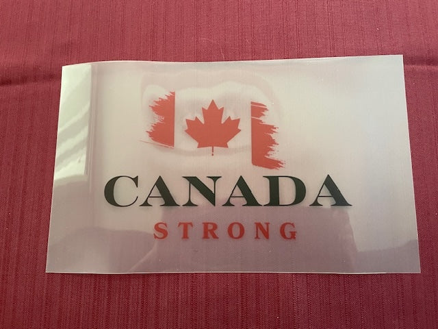 Canada Strong Flag Sticker – Elbows Up Canada!