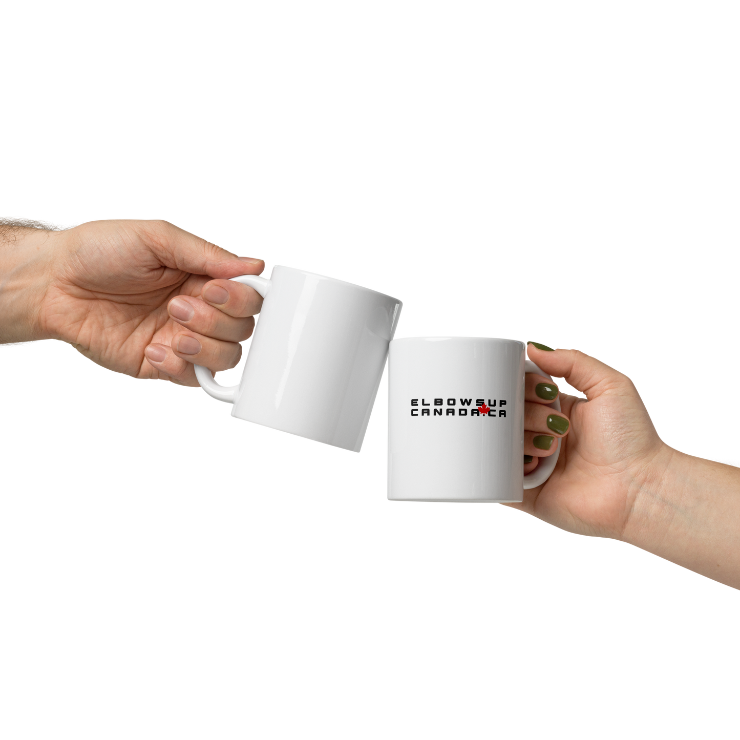 Glossy  Elbows Up mug