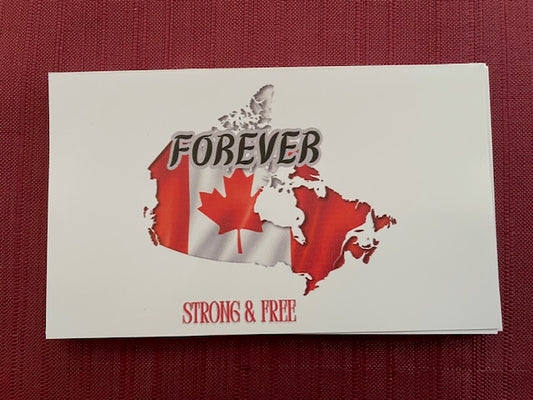 Canada Strong And Free Sticker