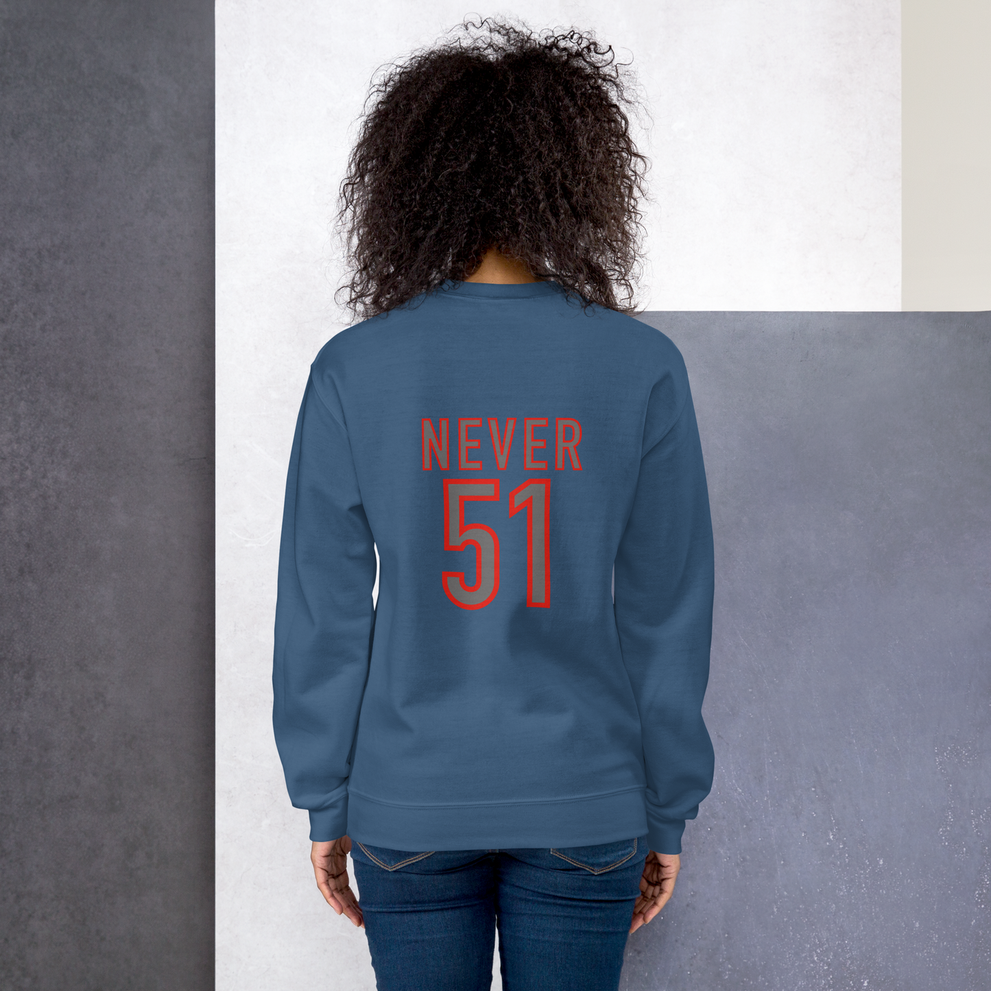 Unisex Elbows Up / Never 51 Sweatshirt