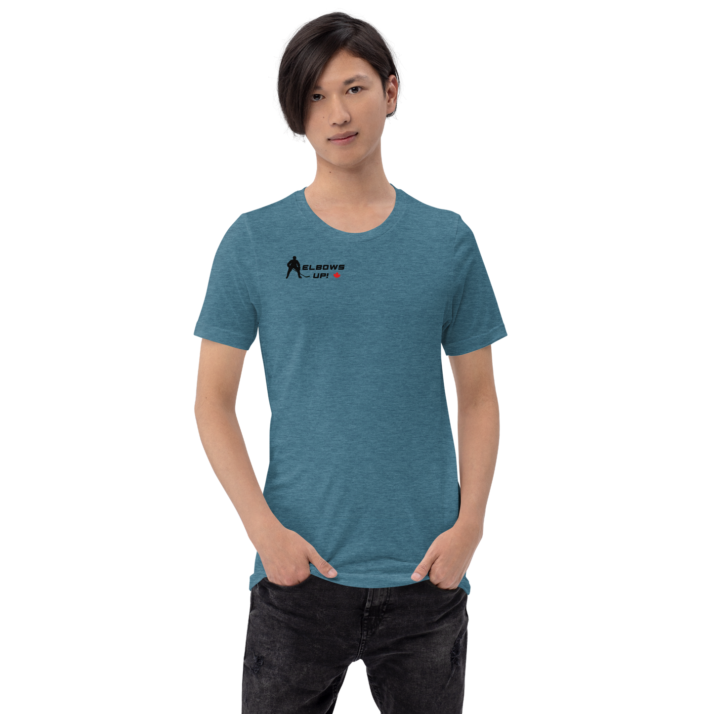 Unisex Snug Cut Elbows Up/ Never 51 t-shirt