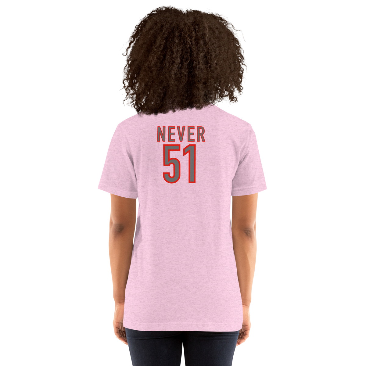 Unisex Snug Cut Elbows Up/ Never 51 t-shirt