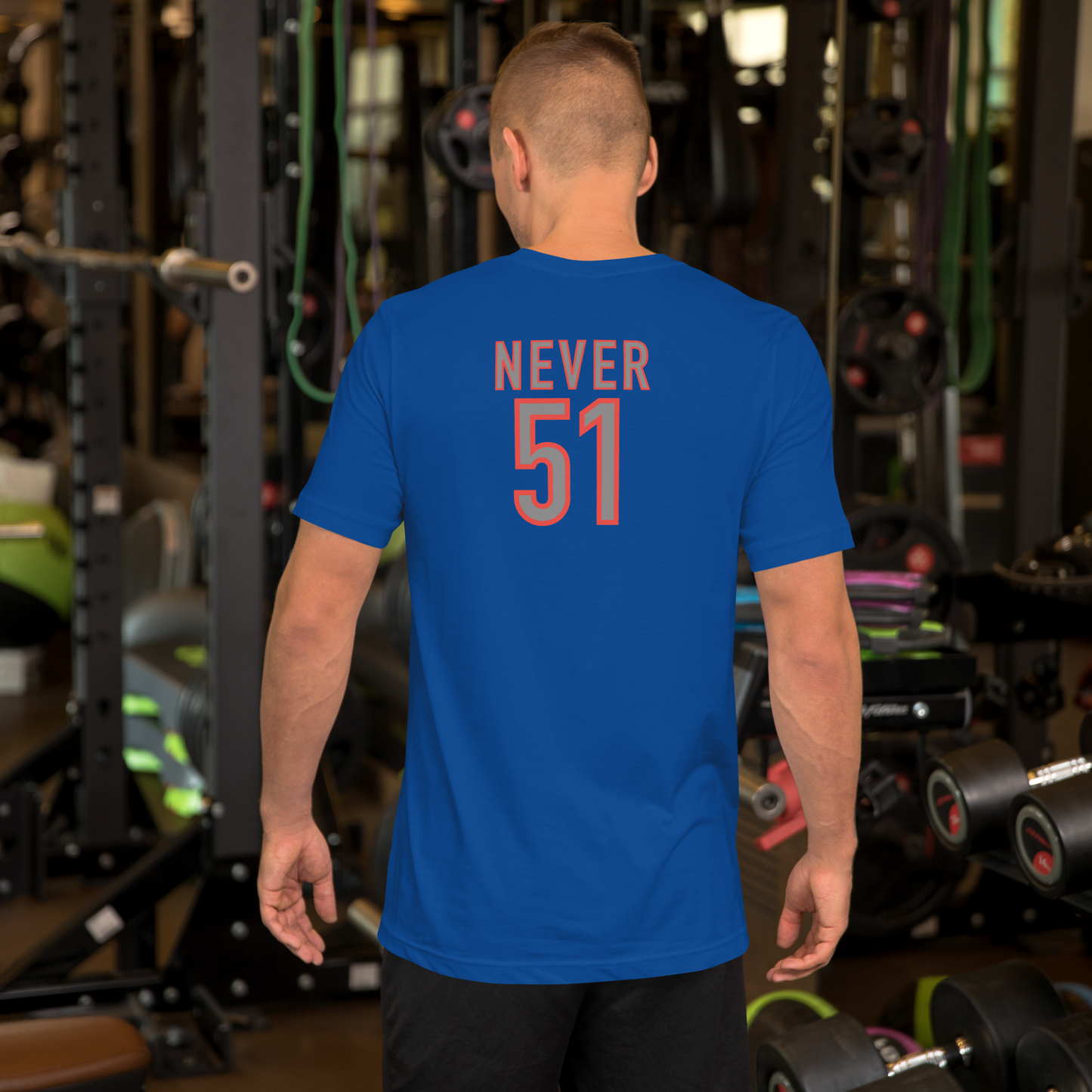 Unisex Snug Cut Elbows Up/ Never 51 t-shirt