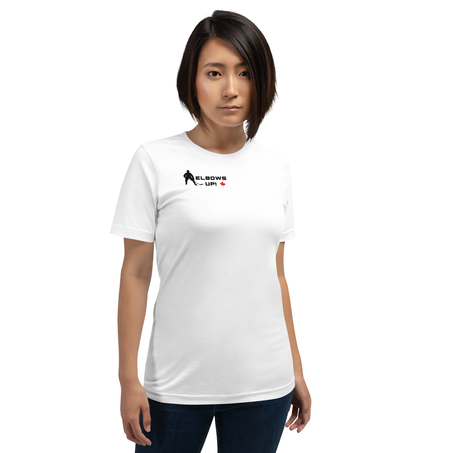 Unisex Snug Cut Elbows Up/ Never 51 t-shirt